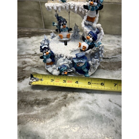 The San Francisco MUSIC BOX COMPANY Penguins Swing Slide Musical Wind-Up RARE - Picture 12 of 12